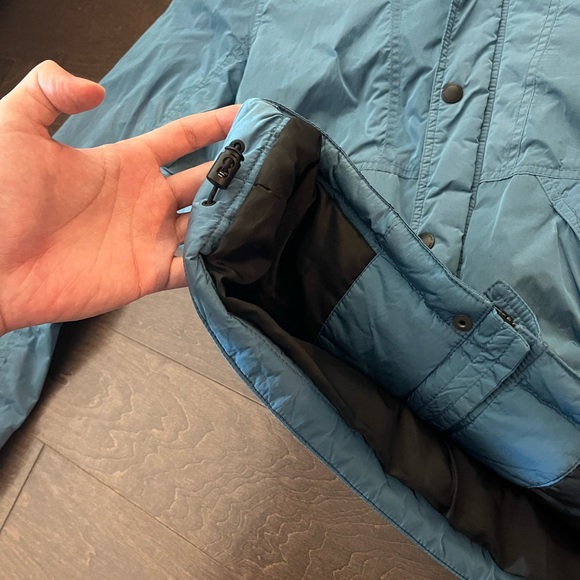 Men's Performance Outerwear Jacket MEDIUM Hood Blue #029346 - Picture 6 of 10